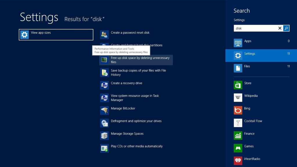 HOW TO FREE UP DISK SPACE WINDOWS 8 1024x576